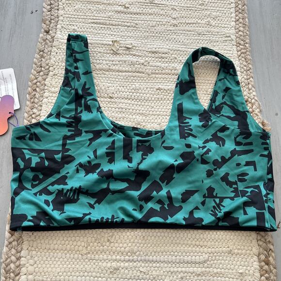 NWT Yitty Headliner Shaping Midi Bralette Green Black Sz 1X Deep Sea Silhouette - Picture 4 of 5